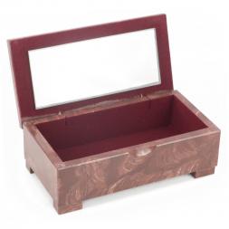 Шкатулка для денег "Купюра" без зеркала лемезит 18,5х9,5х6,5 см