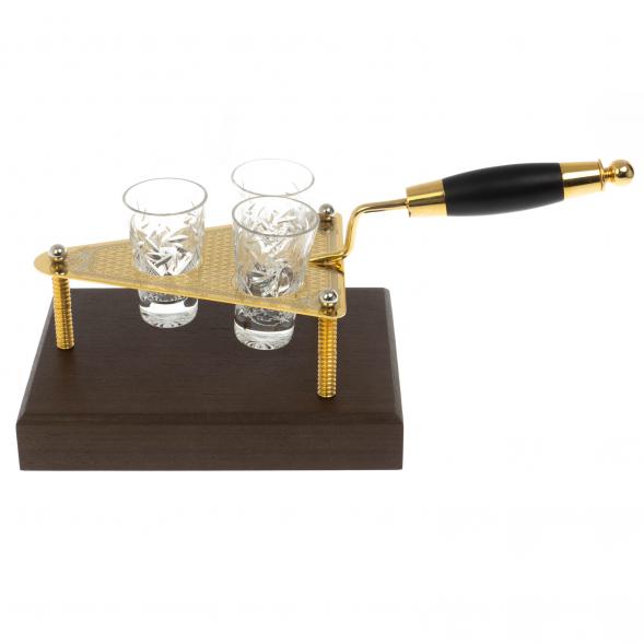 Водочный набор &amp;quot;Строительный мастерок&amp;quot; с тремя стопками Златоуст 128881