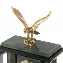 Настольный набор "Орел" из офиокальцита