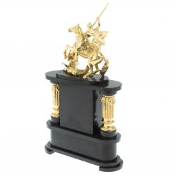 Часы "Георгий Победоносец" камень малахит