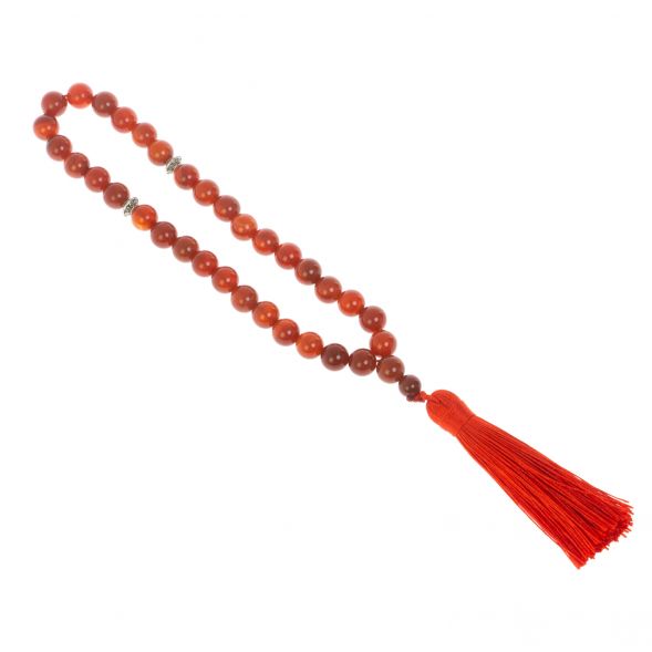 Четки из камня сердолик 35 бусин 128580