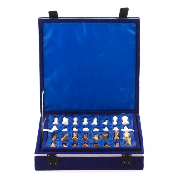 Шахматы из камня &amp;quot;Школьные&amp;quot; камень оникс мрамор 25х25 см 121657