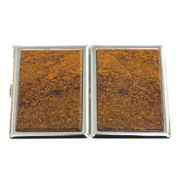 Портсигар на 10 сигарет с зажигалкой камень яшма змеиная