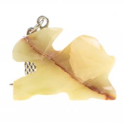 Брелок "Заяц" из оникса