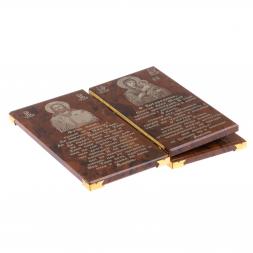 Икона-книга из обсидиана "10 заповедей"