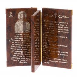 Икона-книга из обсидиана "10 заповедей"