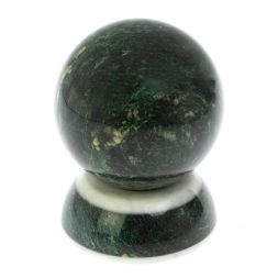 Шар на подставке 10,5 см из змеевика