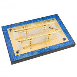 Письменный набор руководителя &amp;quot;Держава&amp;quot; камень лазурит