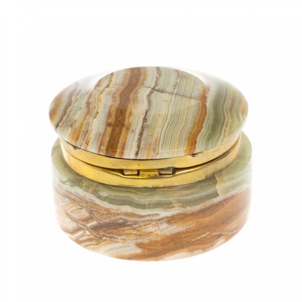 Шкатулка &amp;quot;Грибок&amp;quot; из оникса 7х7х5 см (2,5) 129733