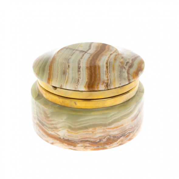 Шкатулка &amp;quot;Грибок&amp;quot; из оникса 7х7х5 см (2,5) 129733