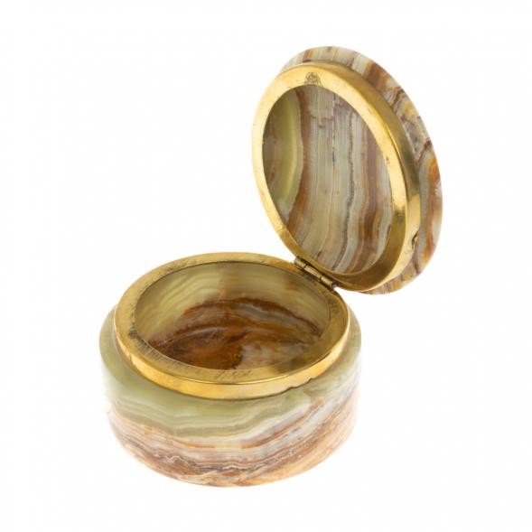 Шкатулка &amp;quot;Грибок&amp;quot; из оникса 7х7х5 см (2,5) 129733