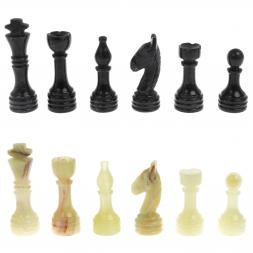 Настольные шахматы из оникса "Поединок" доска 30х30 см