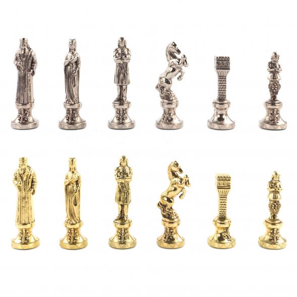Шахматы &amp;quot;Ренессанс&amp;quot; доска 36х36 см мрамор фигуры цвет золото / серебро 119382