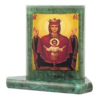 Икона настольная Неупиваемая Чаша малая змеевик 7,5х6,5х8 см