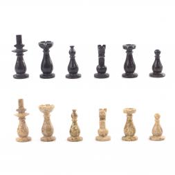 Настольные шахматы &amp;quot;Дебют&amp;quot; доска 30х30 см камень ракушечник мрамор