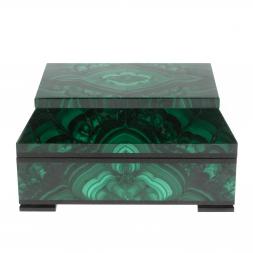 Ларец из малахита "Совершенство" 15х10х7,5 см