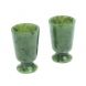 Пара рюмок из нефрита 4,2х4,2х6,5 см 20 мл 128119