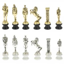 Шахматы &amp;quot;Великая Отечественная война&amp;quot; на подставках доска 48х48 см мрамор/змеевик