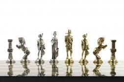 Шахматы "Отечественная война 1812 г." доска 40х40 см змеевик