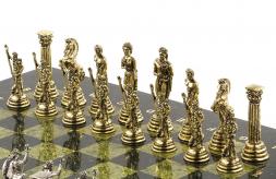 Шахматы &amp;quot;Посейдон&amp;quot; 32х32 см змеевик