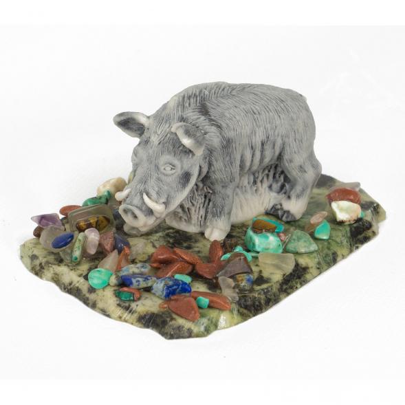 Сувенир &amp;quot;Кабан&amp;quot; из мрамолита 117033