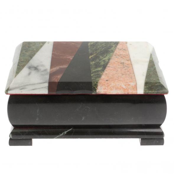 Шкатулка с мозаикой косой луч 18х12х8 см 129675