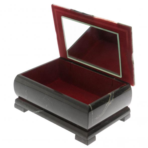 Шкатулка с мозаикой косой луч 18х12х8 см 129675