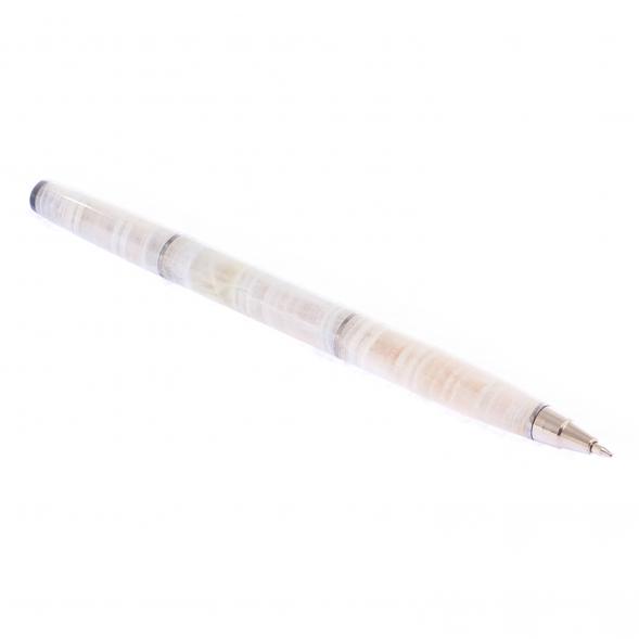 Ручка шариковая из белого оникса 124832