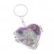 Складное зеркало брелок из флюорита Сердце 126643