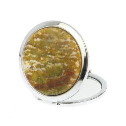 Зеркало круглое благородный офит цвет серебро