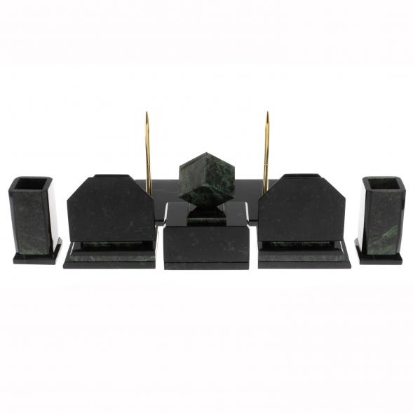 Письменный прибор &amp;quot;Куб&amp;quot; из змеевика 129879