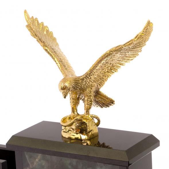 Письменный прибор &amp;quot;Орел&amp;quot; камень офиокальцит 125431