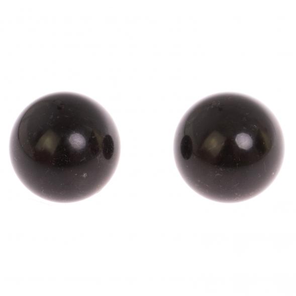 Шары для массажа из черного змеевика 4 см 126410