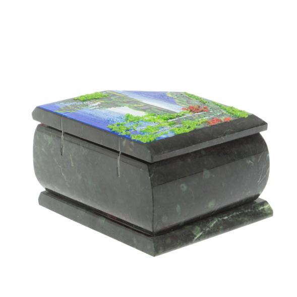 Шкатулка с расписной крышкой &amp;quot;Лето&amp;quot; 11х9х6,5 см 127577