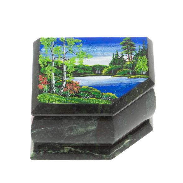 Шкатулка с расписной крышкой &amp;quot;Лето&amp;quot; 11х9х6,5 см 127577