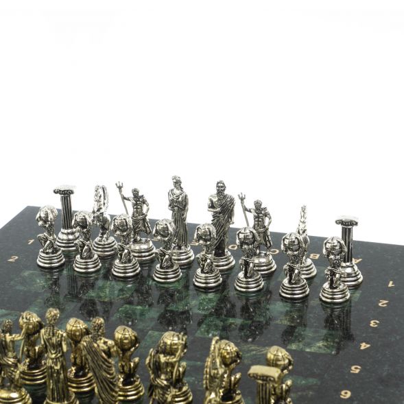 Шахматы &amp;quot;Атлас&amp;quot; доска 28х28 см шабровский змеевик 127969