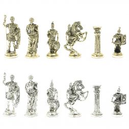 Шахматы "Римские войны" доска 40х40 см оникс / обсидиан