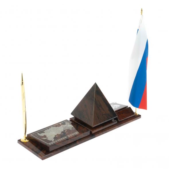 Мини-набор &amp;quot;Карта-пирамида&amp;quot; коричневый обсидиан 122377