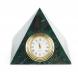 Часы &amp;quot;Пирамида&amp;quot; камень змеевик темный 8х8х7 см 113187