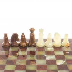 Шахматы &amp;quot;Сувенирные&amp;quot; из оникса доска 20х20 см