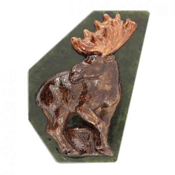 Магнит &amp;quot;Лось&amp;quot; змеевик 116221