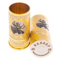 Набор из двух стопок "Лось" 40 мл Златоуст