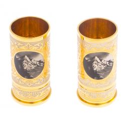 Набор из двух стопок "Лось" 40 мл Златоуст