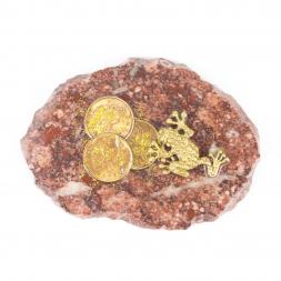 Магнит &amp;quot;Жаба на деньгах&amp;quot; камень креноид