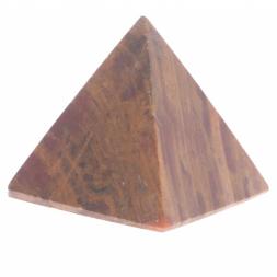 Пирамида из камня оникс зелено-коричневый 3,5х3,5х3,6 см (1,25)