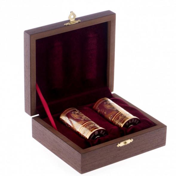 Набор из двух стопок &amp;quot;Герб России&amp;quot; 40 мл Златоуст 122164