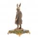 Статуэтка из бронзы &amp;quot;Кролик во фраке&amp;quot; на подставке из змеевика 125270