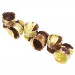 Набор рюмок из оникса 4,9х5 см 30 мл 6 шт в коробке (2х2)