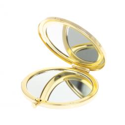 Зеркало круглое из камня жадеит цвет золото