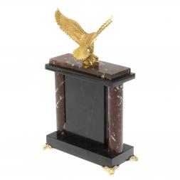 Декоративные часы «Орел» камень креноид бронза